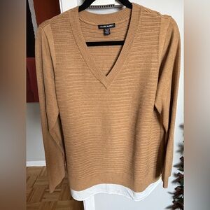 Hilary Radley Tan Sweater size XL